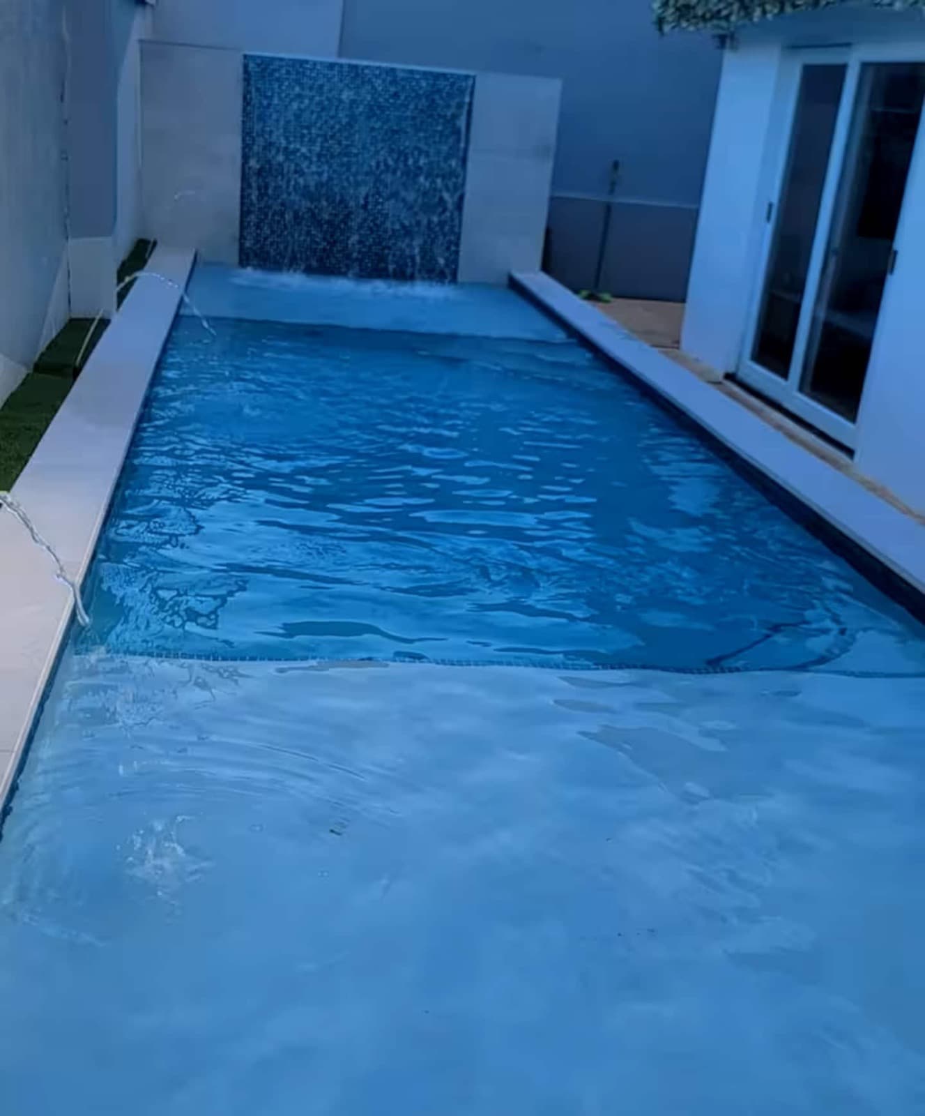 The pool at one of the houses