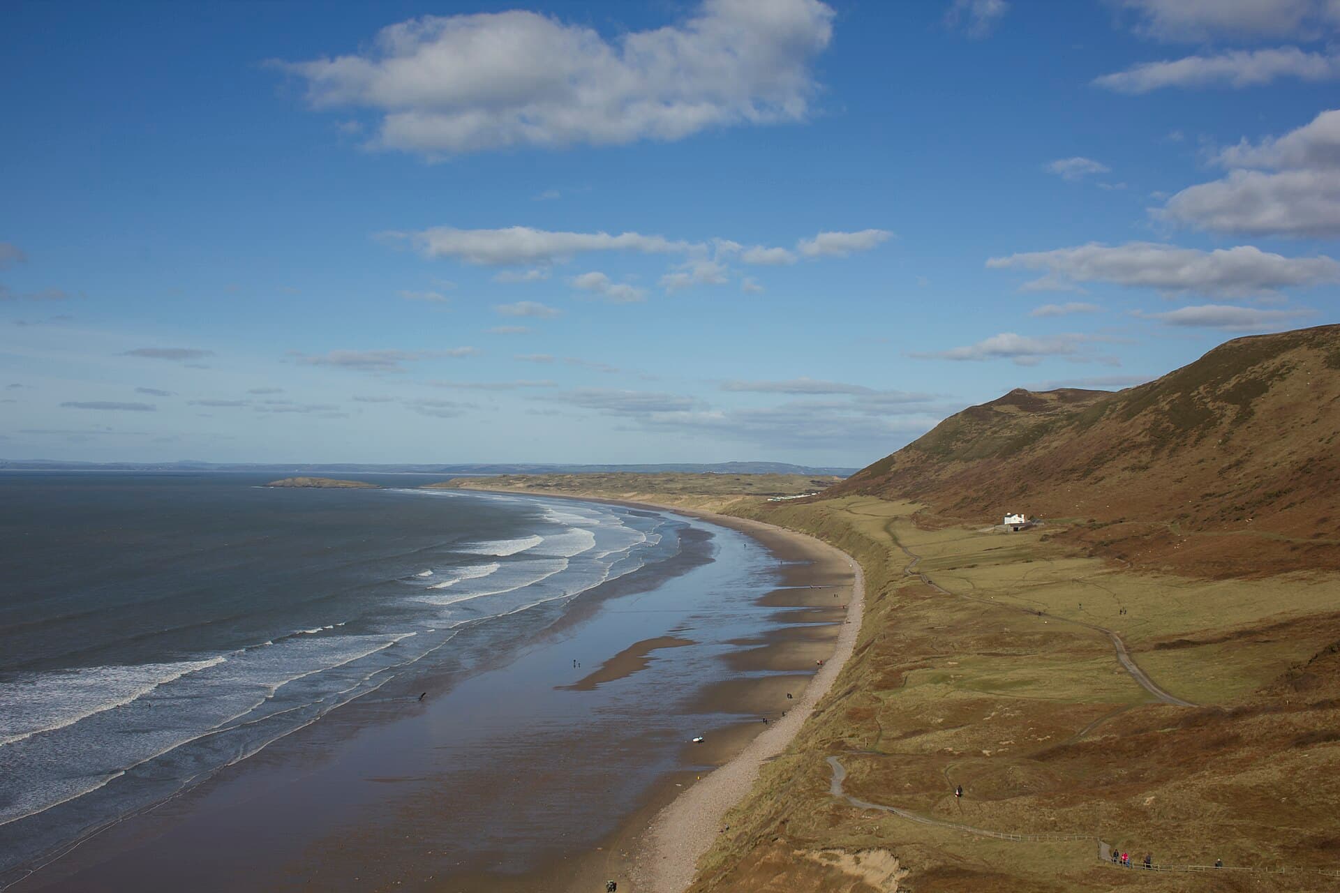 Rhossili Bay on the Gower coast
